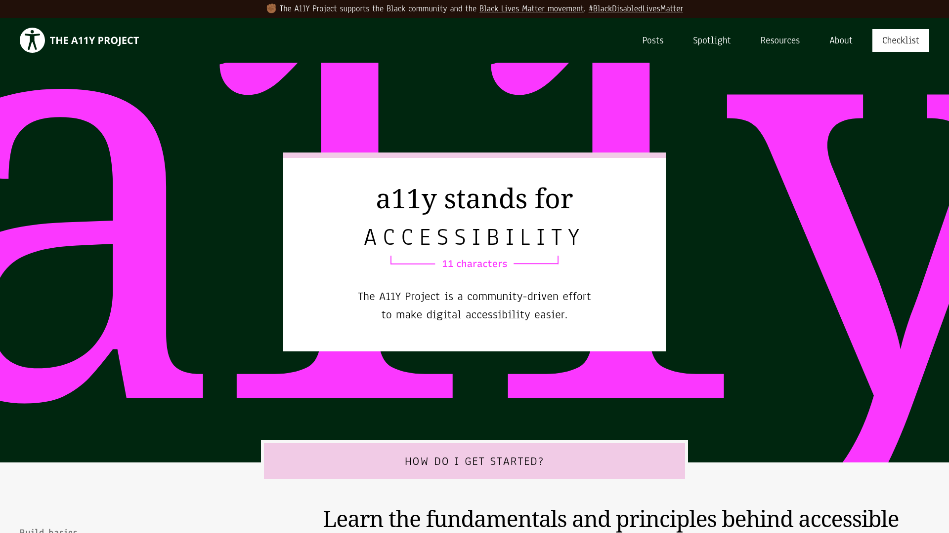 A11y Project preview
