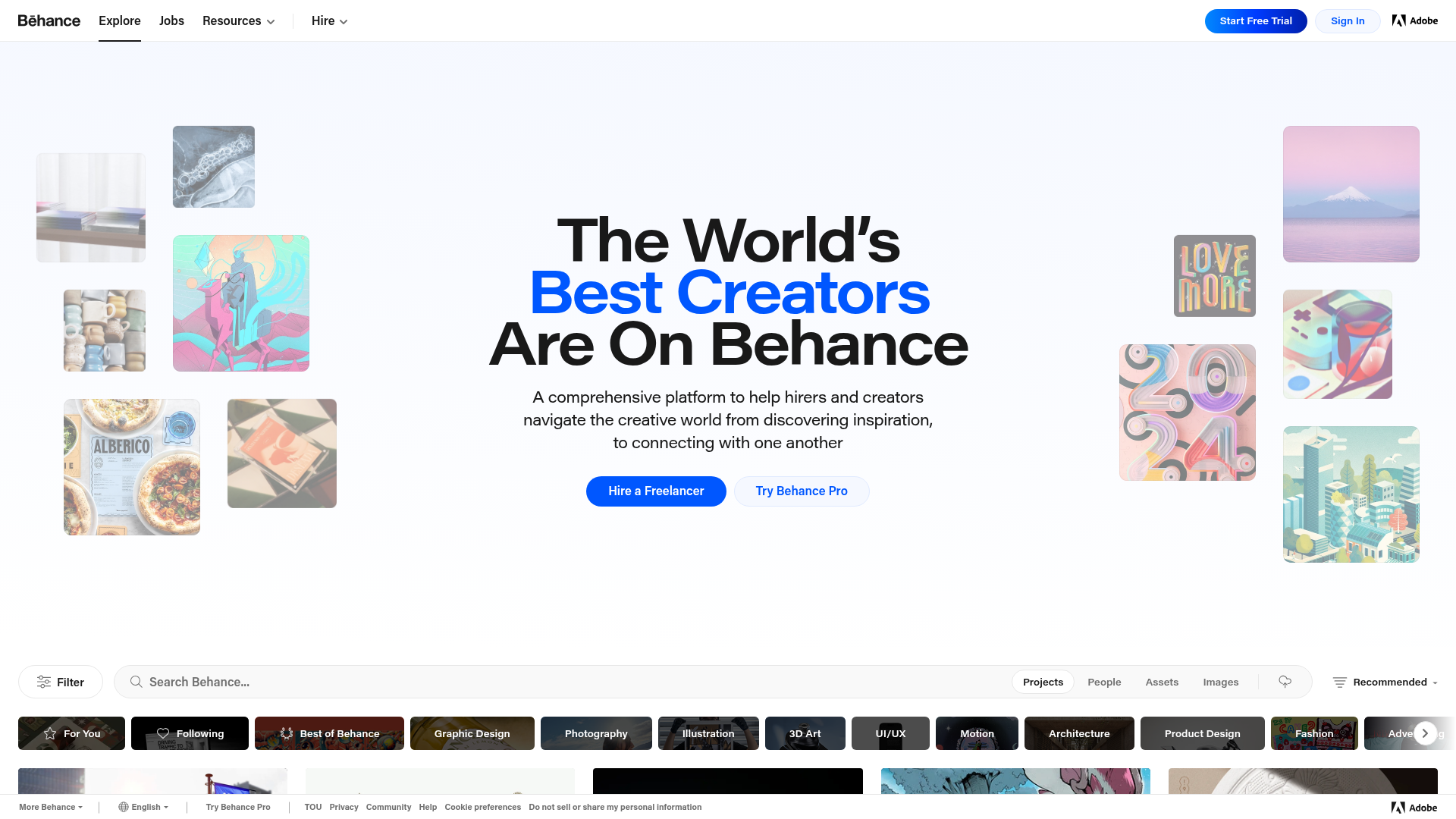 Behance preview