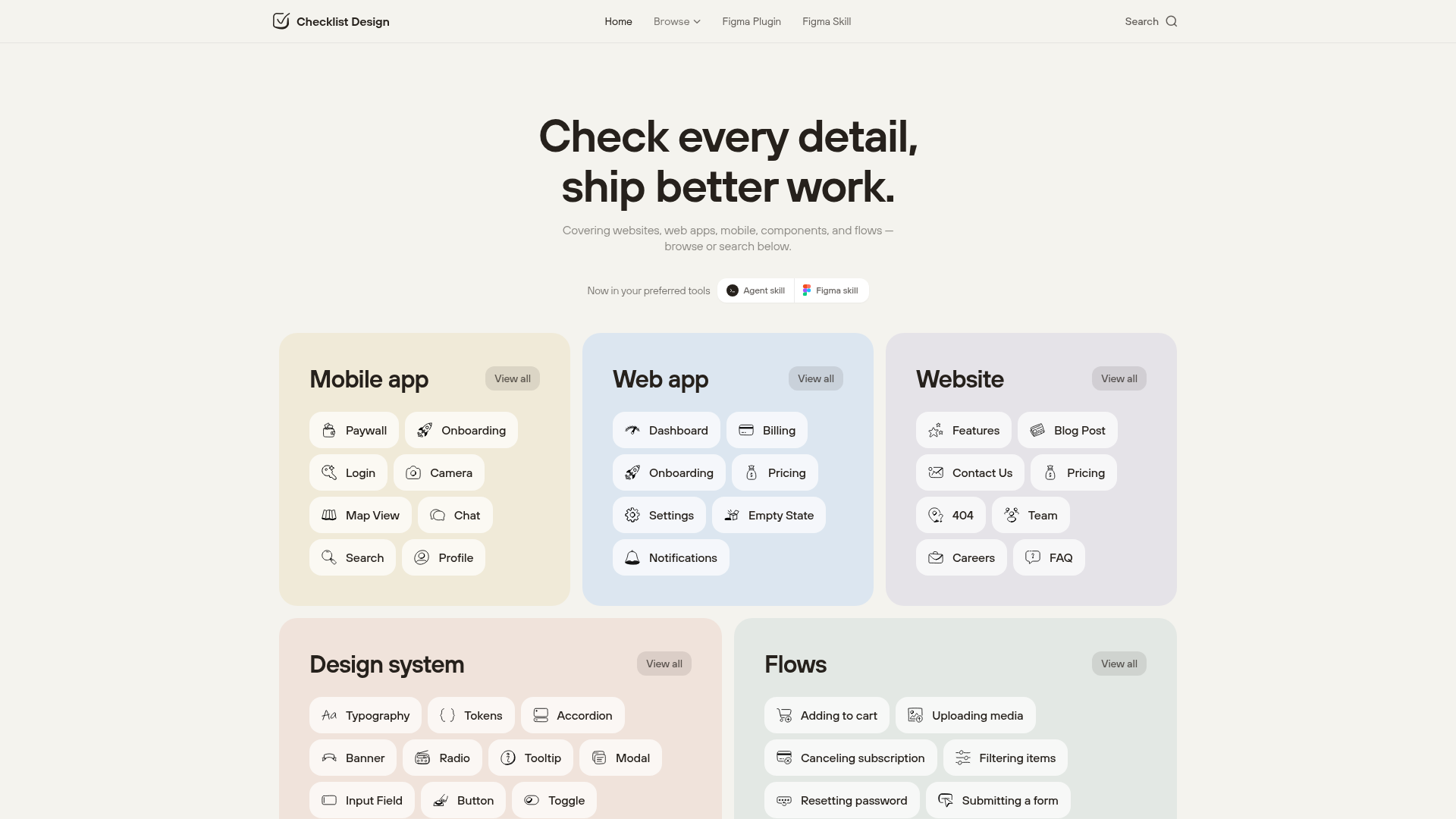 Checklist.design preview