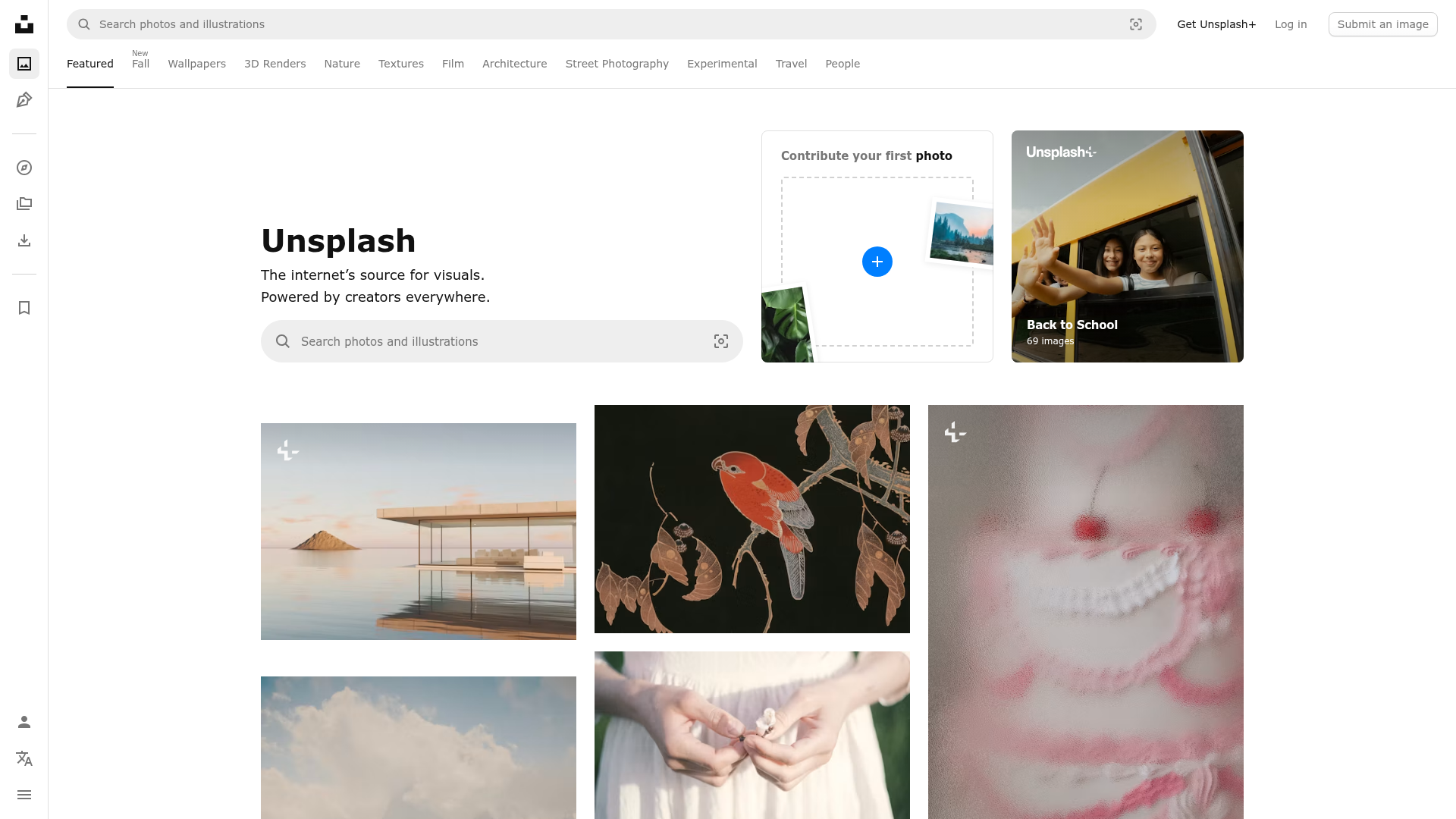Unsplash preview