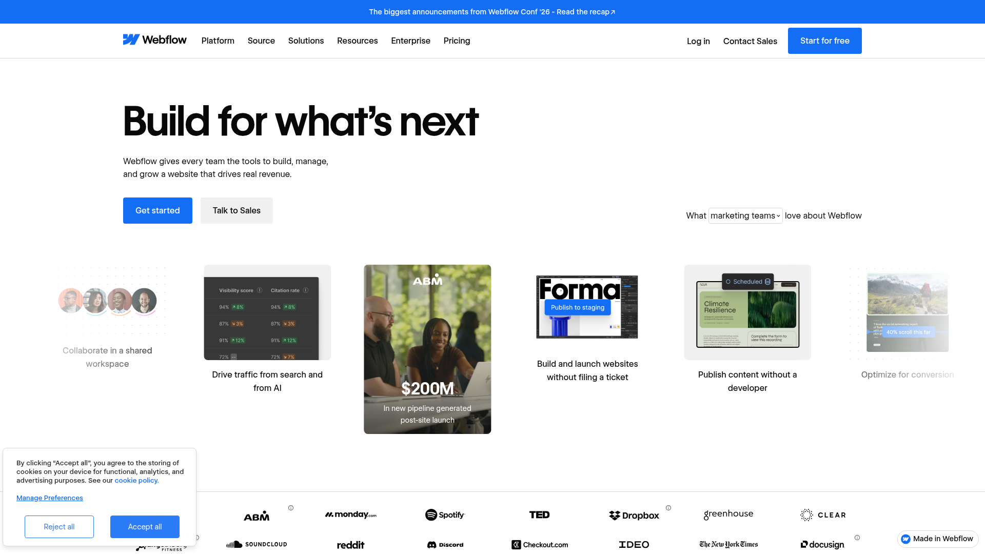 Webflow preview