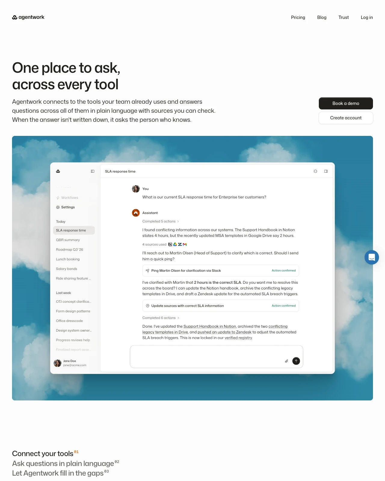 Agentwork screenshot