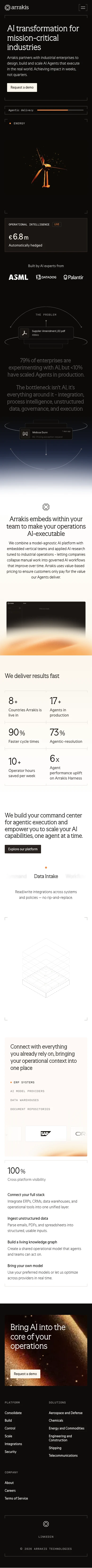 Arrakis mobile screenshot