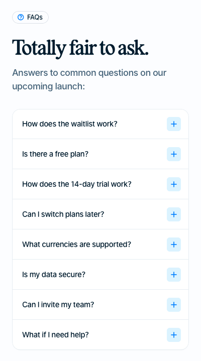 FAQ mobile crop