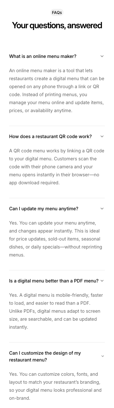 FAQ mobile crop