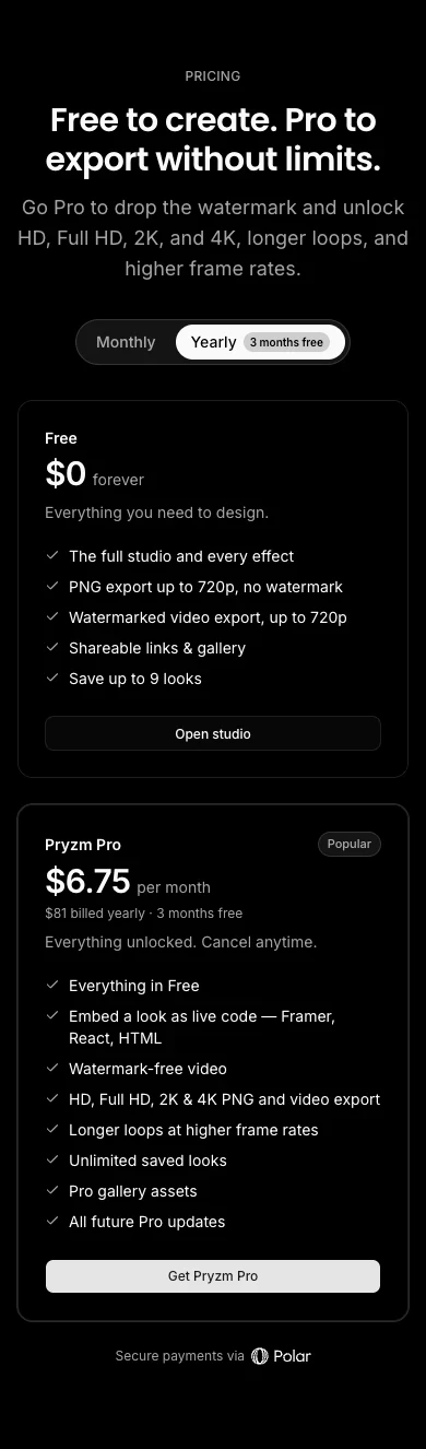 Pricing mobile crop