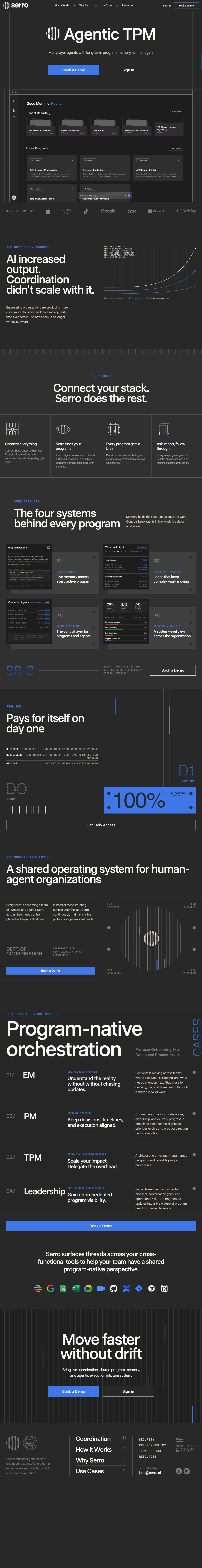 Serro AI desktop screenshot