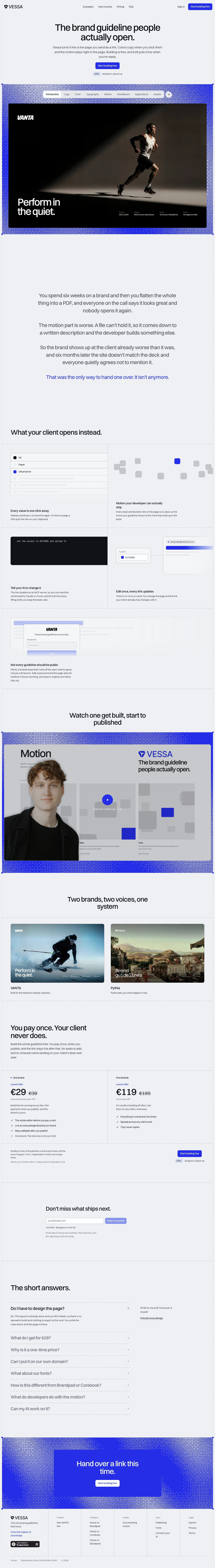 Vessa desktop screenshot