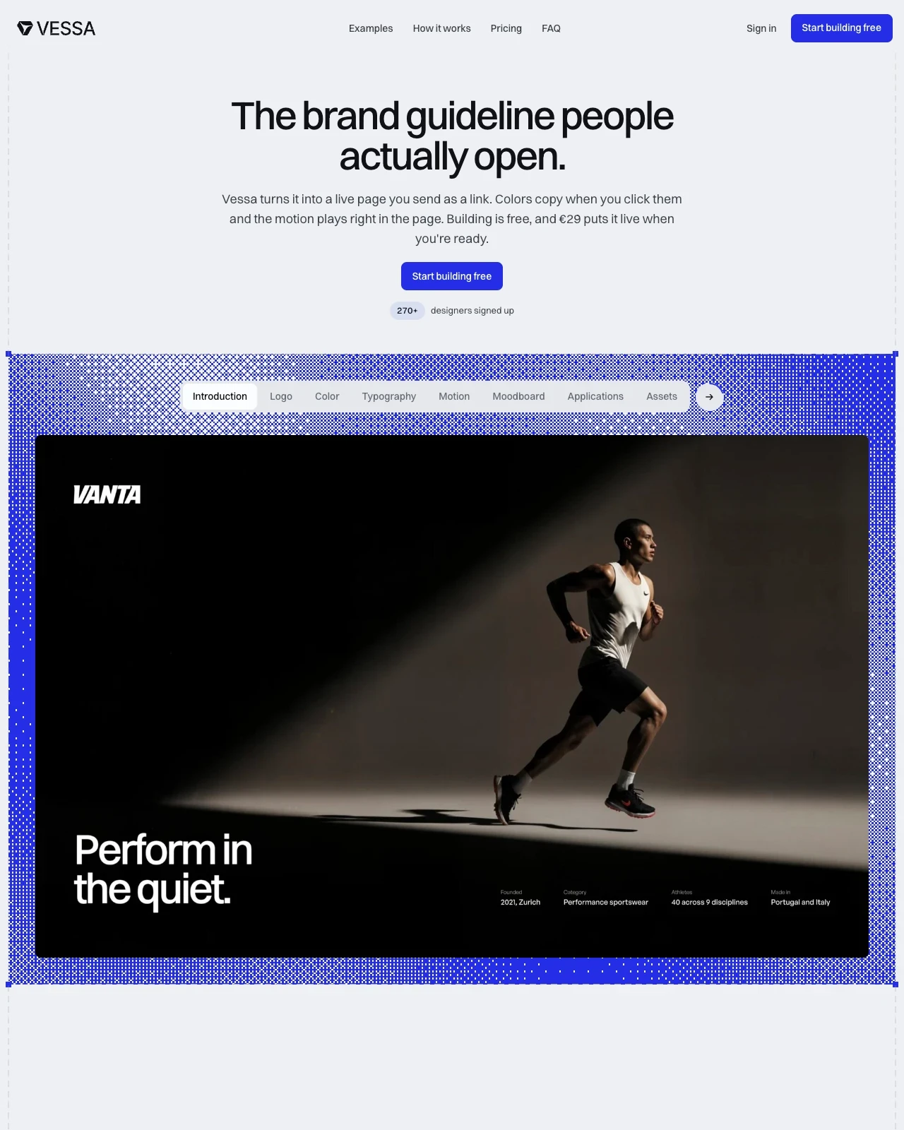 Vessa screenshot