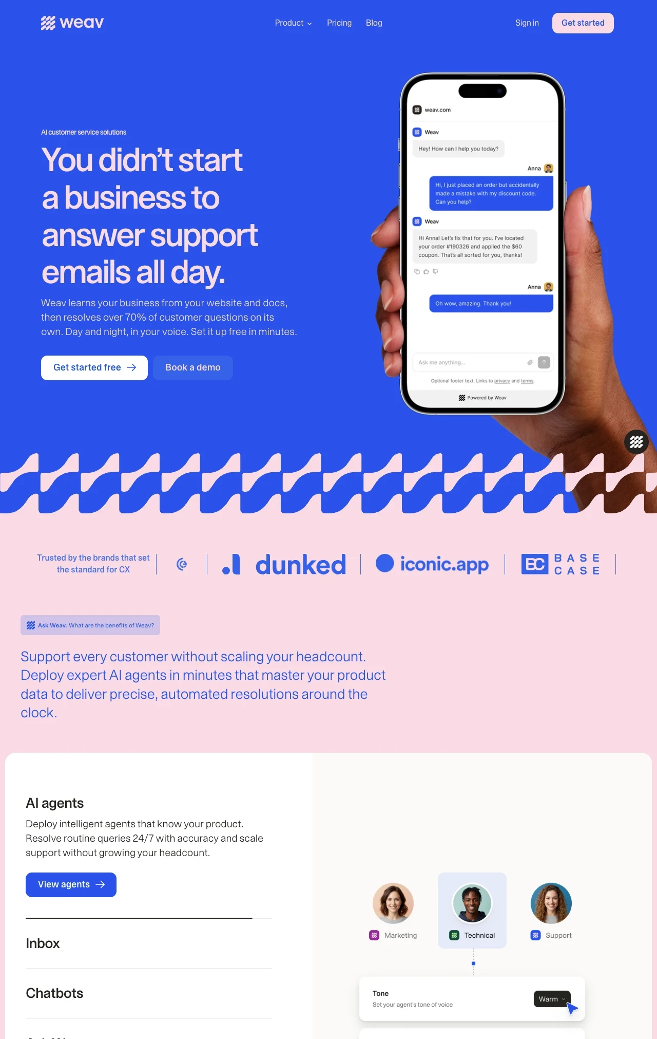 Weav screenshot