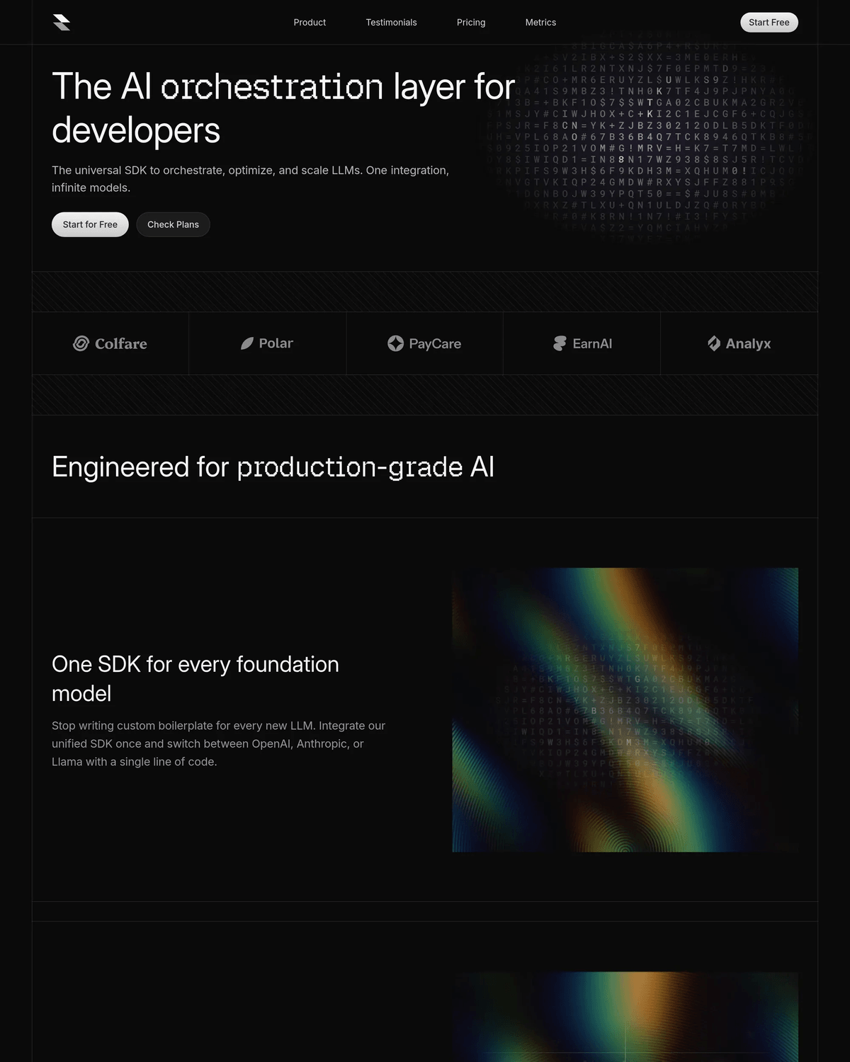 Arion - Framer Dark AI Website Template screenshot