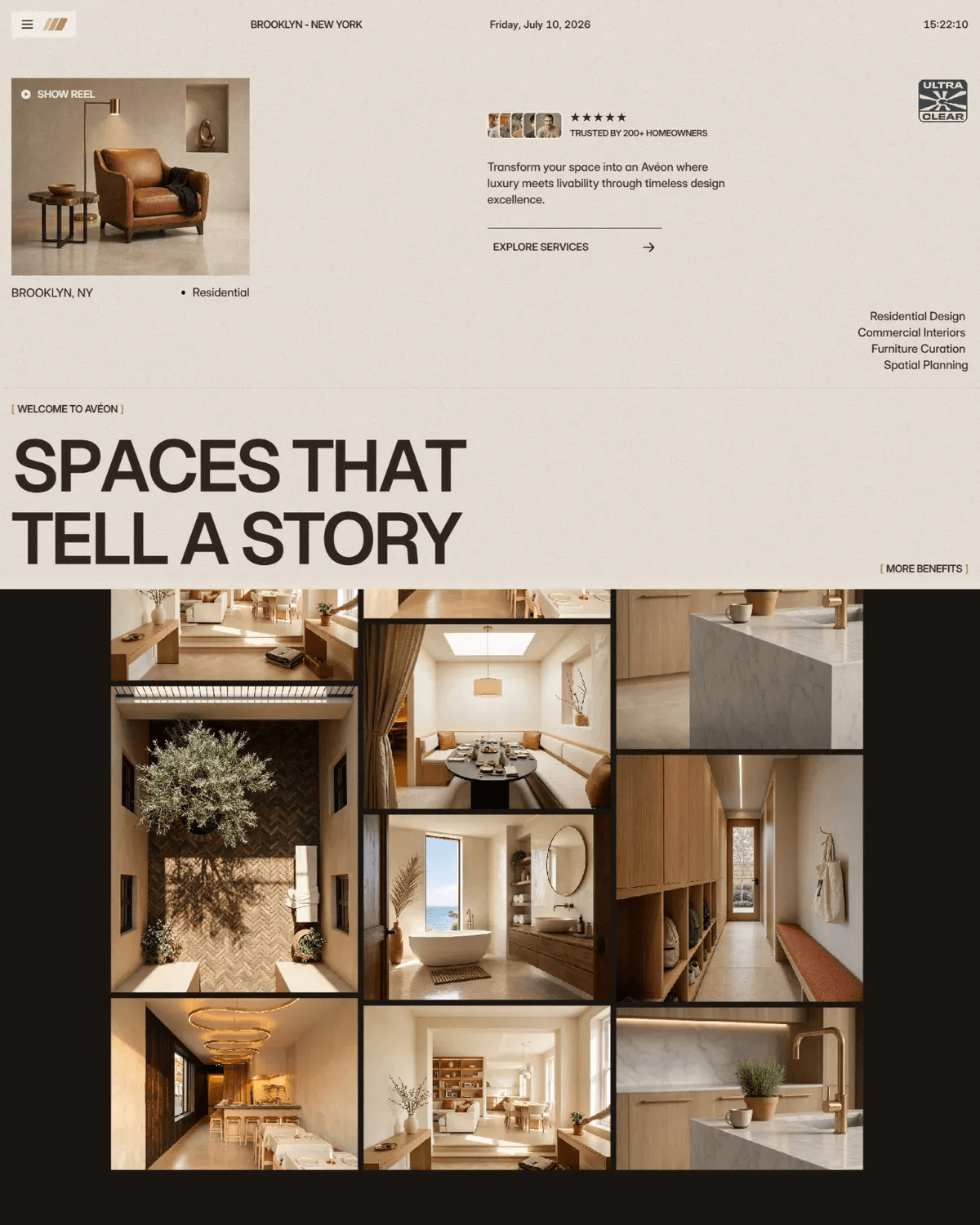 Avéon - Interior Design Studio | Residential & Commercial Interiors screenshot