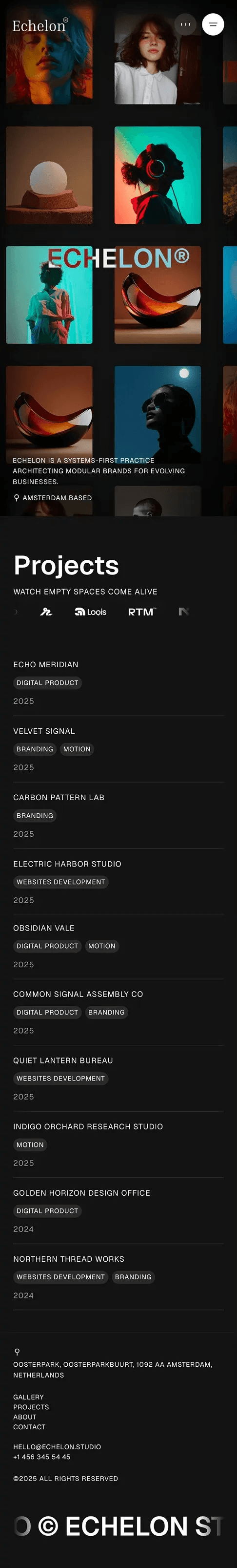 Echelon Studio - Digital Design & Creative Direction mobile screenshot