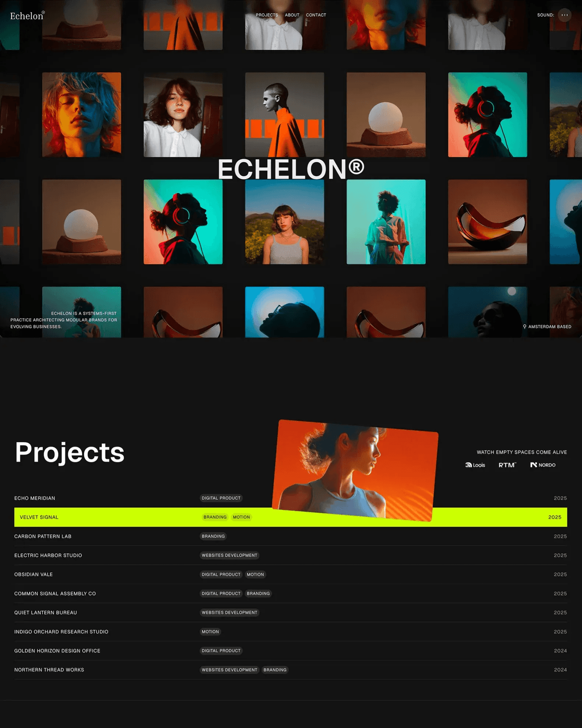 Echelon Studio - Digital Design & Creative Direction screenshot