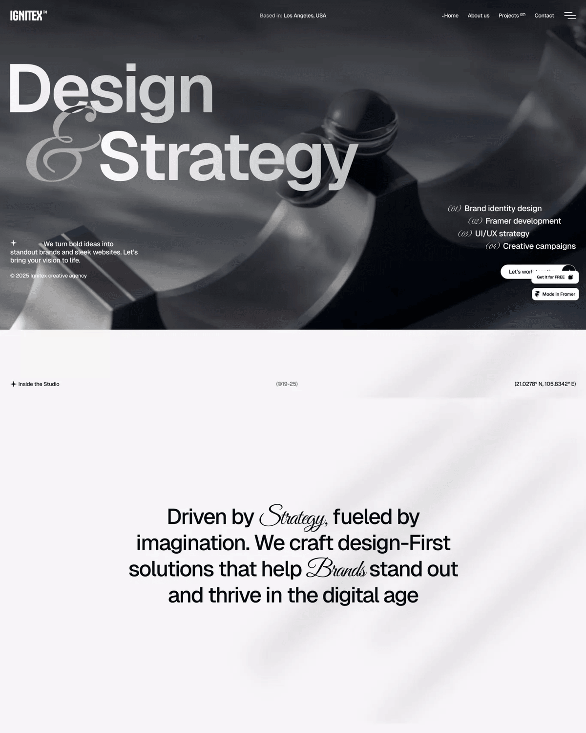 Ignitex - Digital Agency Template for Designers & Studios screenshot