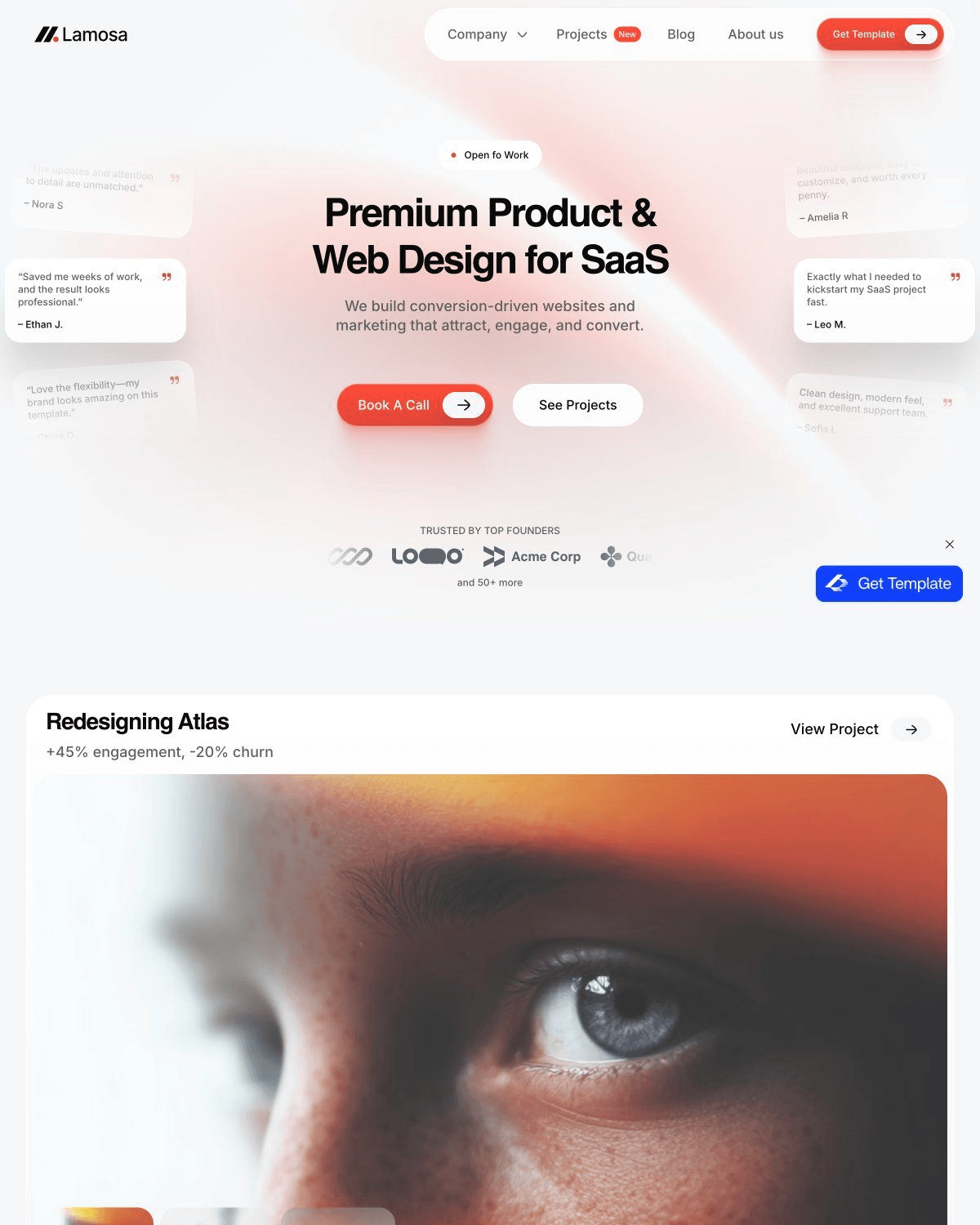 Lamossa Studio - Premium agency / Saas template screenshot
