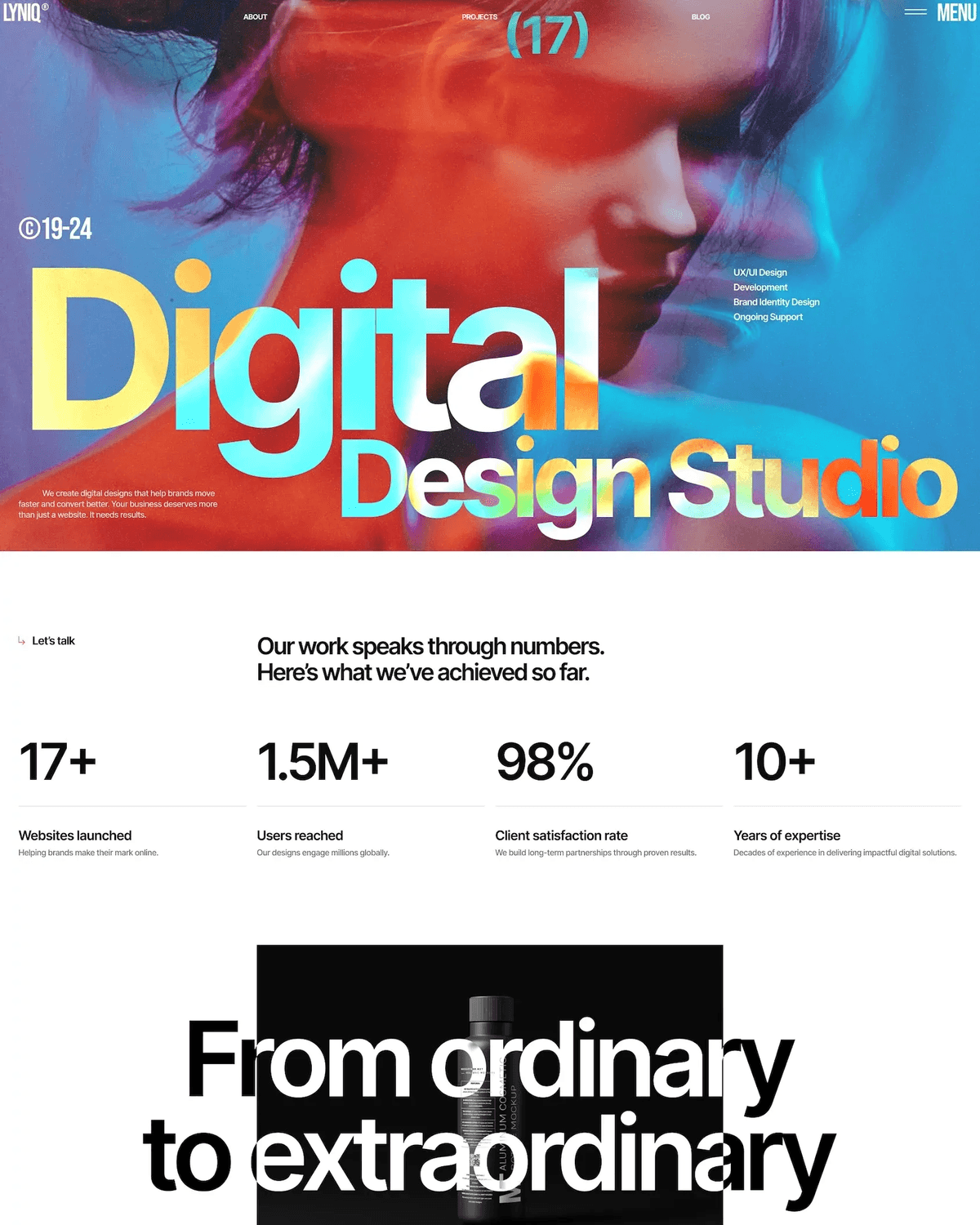 Lyniq Studio | Digital Design & Brand Development Agency screenshot