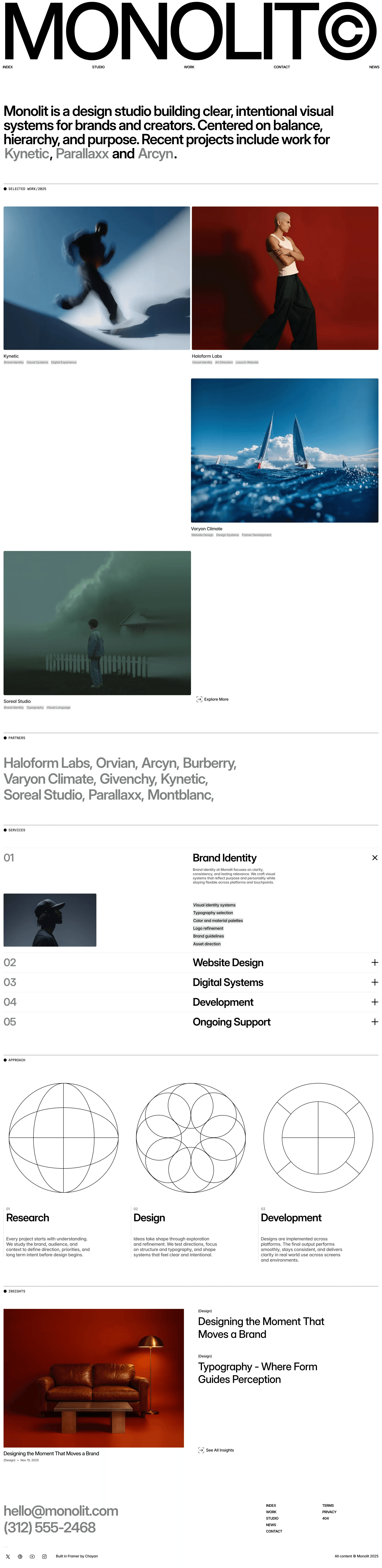 Manner - Creative Agency Template desktop screenshot