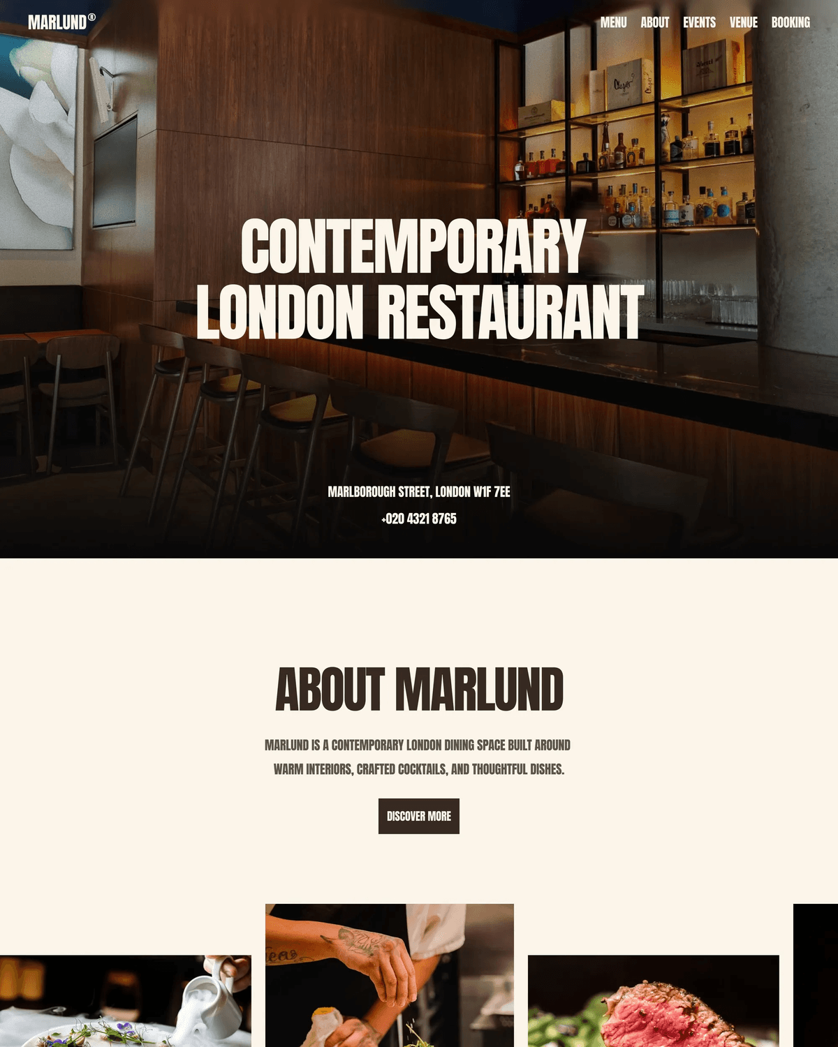 Marlund - Framer Website Template screenshot