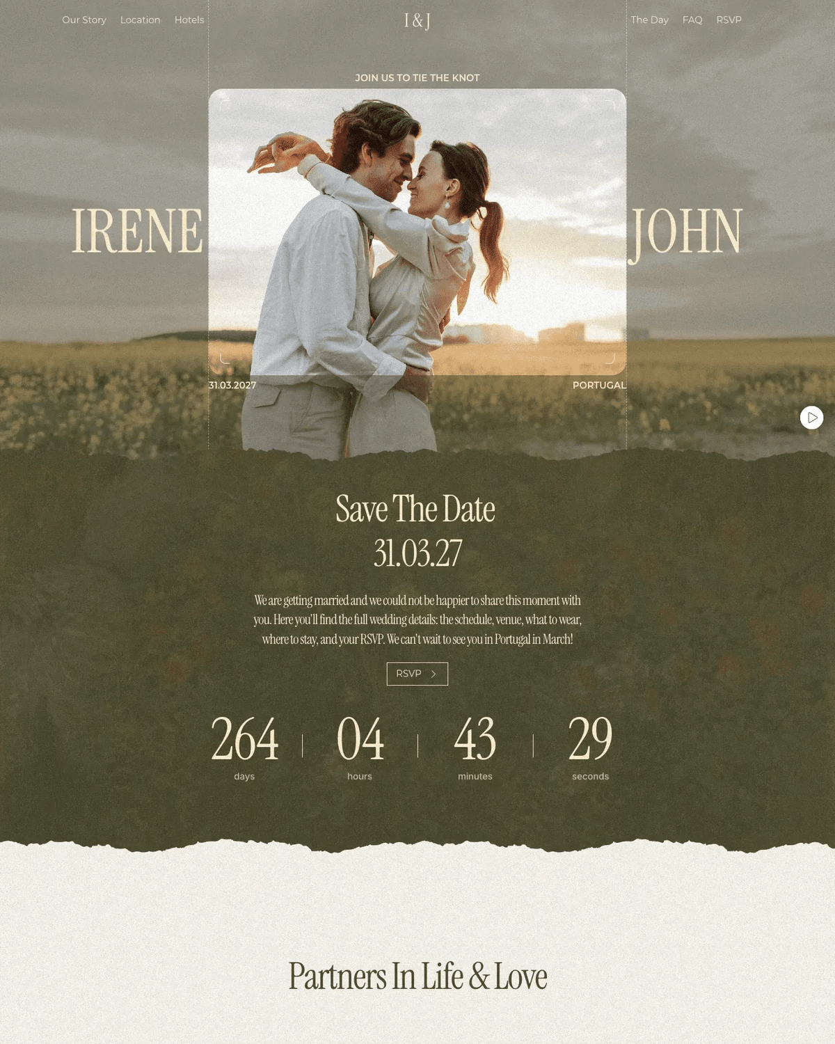 Miren · Wedding Invitation Website Template screenshot