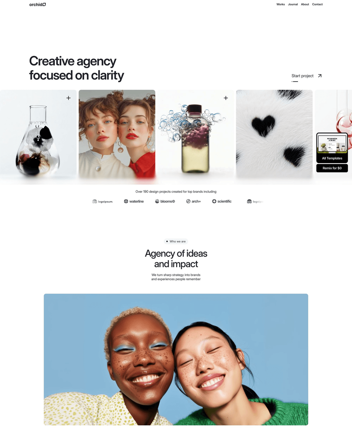 orchid® Framer Template screenshot