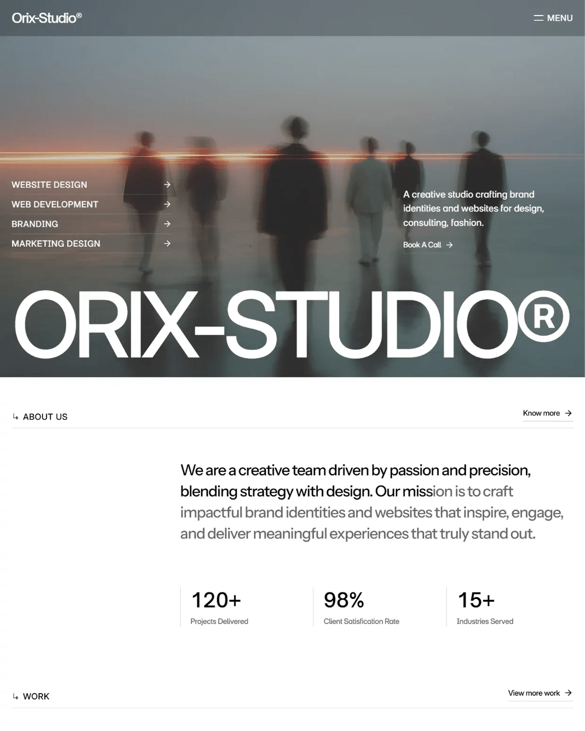 OrixStudio | Creative Agency Template screenshot