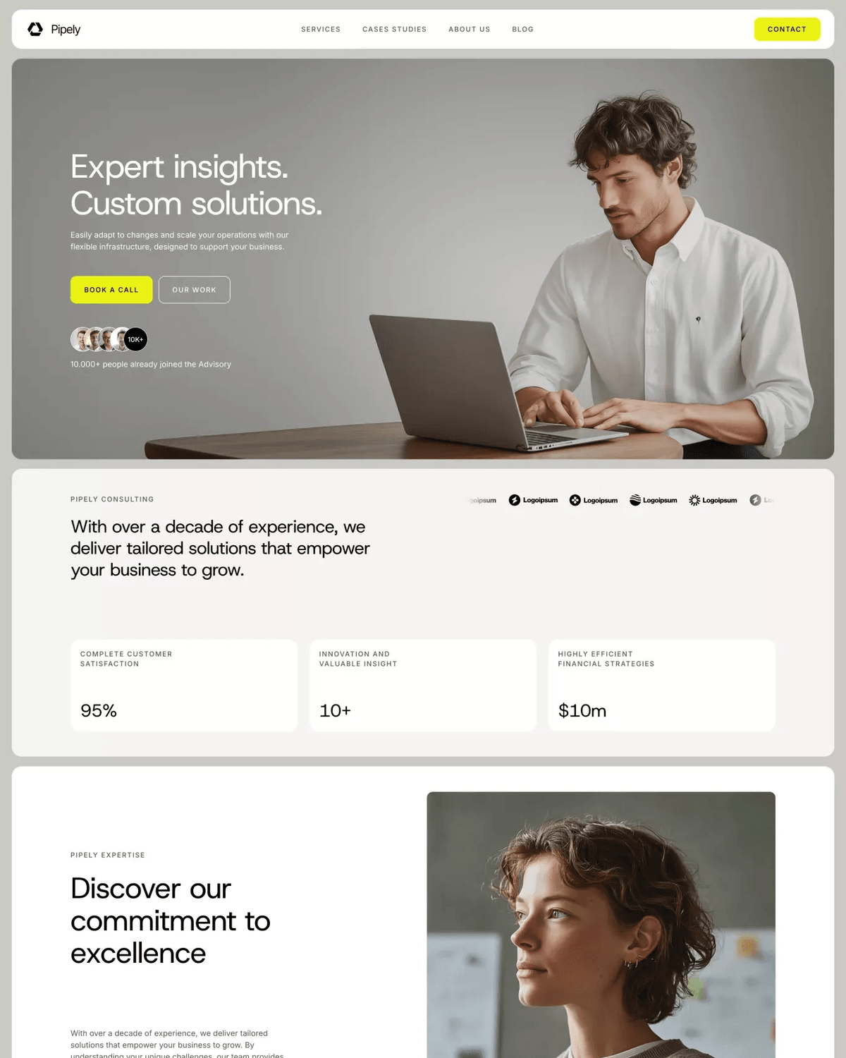 Pipely - Technology Website Template for Framer screenshot