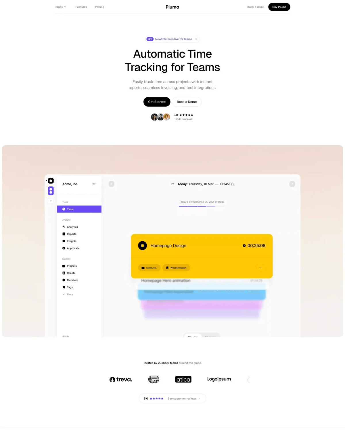 Pluma - Website Framer Template screenshot
