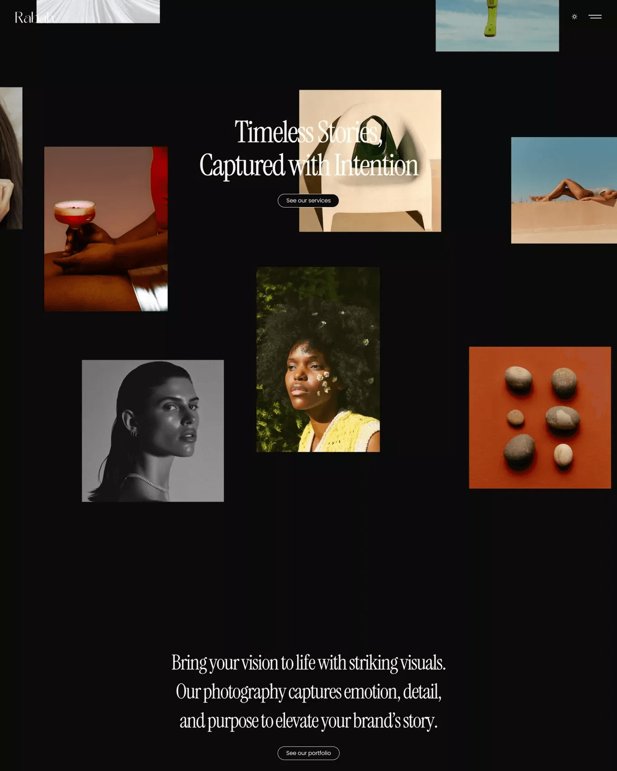 Rabah - Photography Agency & Portfolio Framer Website Template screenshot