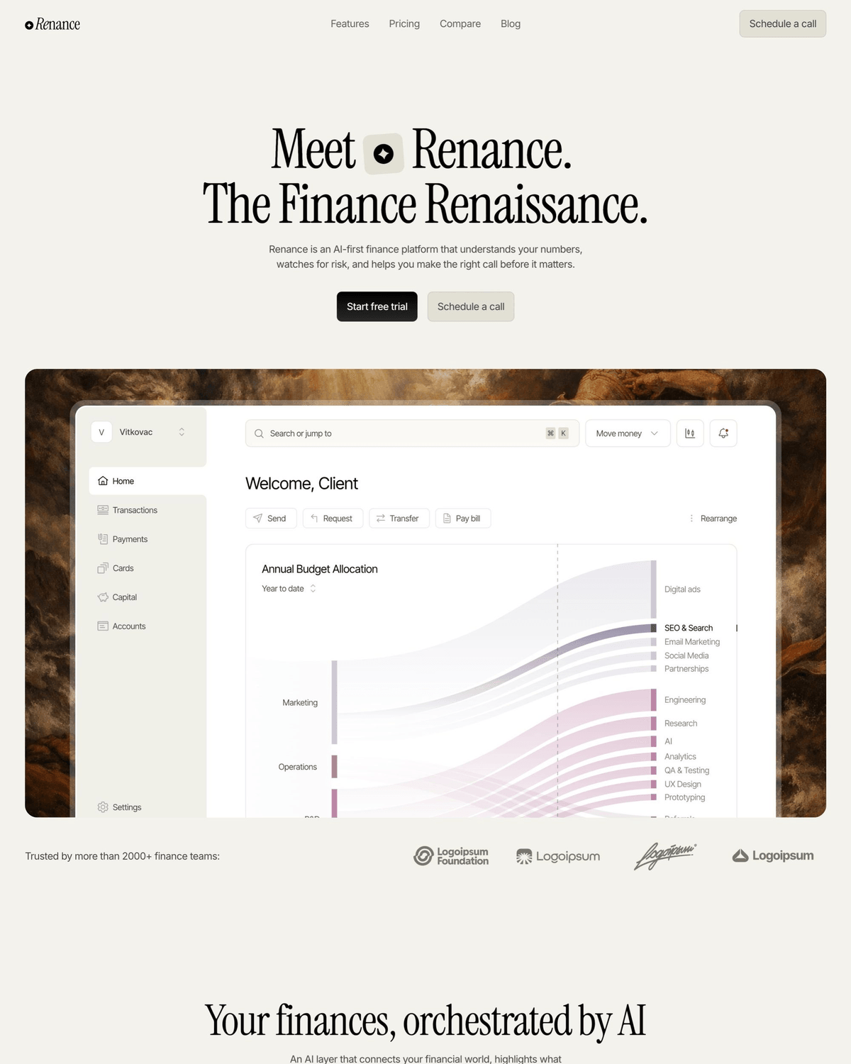 Renance - High-Converting SaaS Template for Framer screenshot