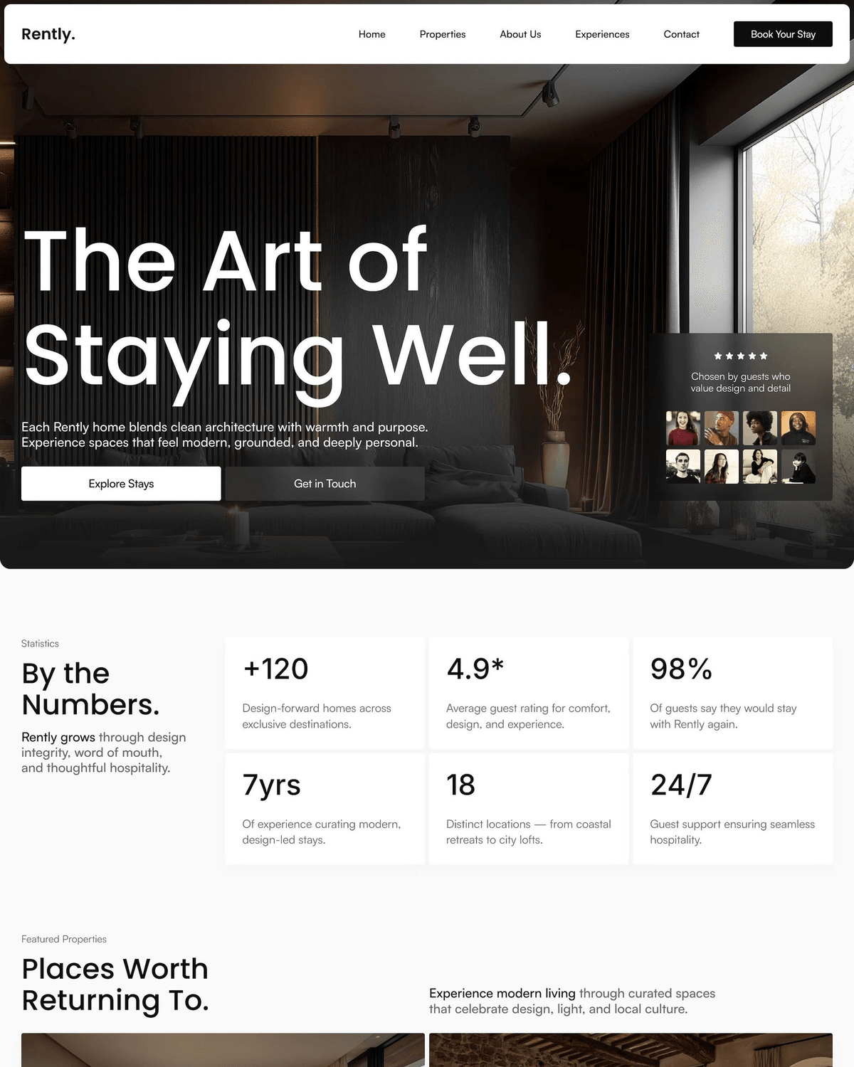 Rently - Real Estate Framer Portfolio screenshot
