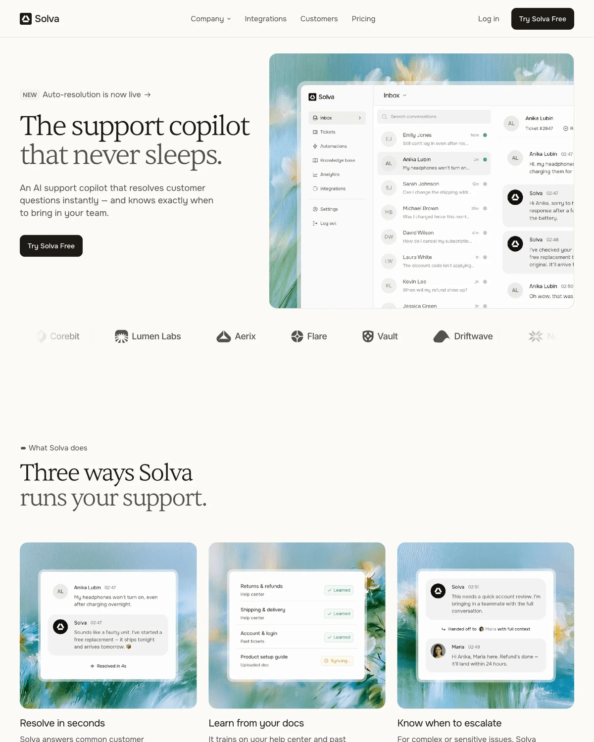 Solva - AI & SaaS Template for Framer screenshot