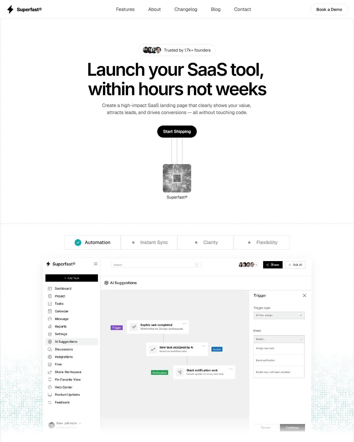 Superfast® - Premium Saas Template for fast founders screenshot