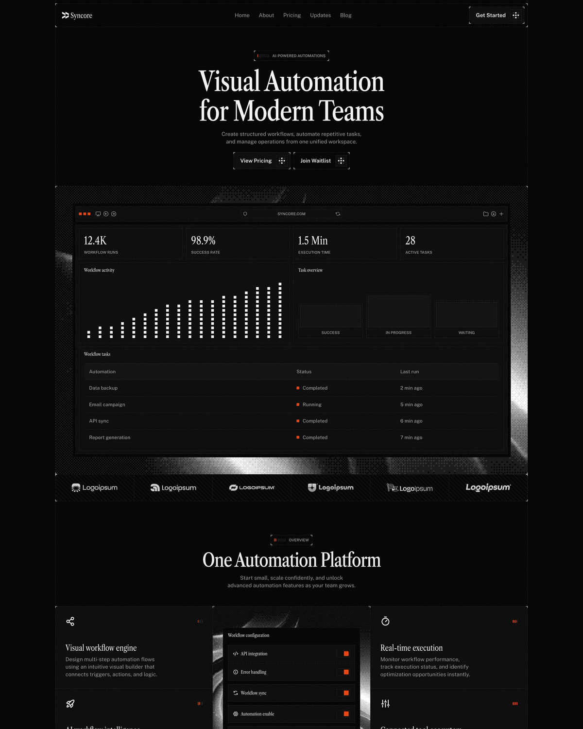 Syncore - Premium SaaS Website Template for Framer screenshot