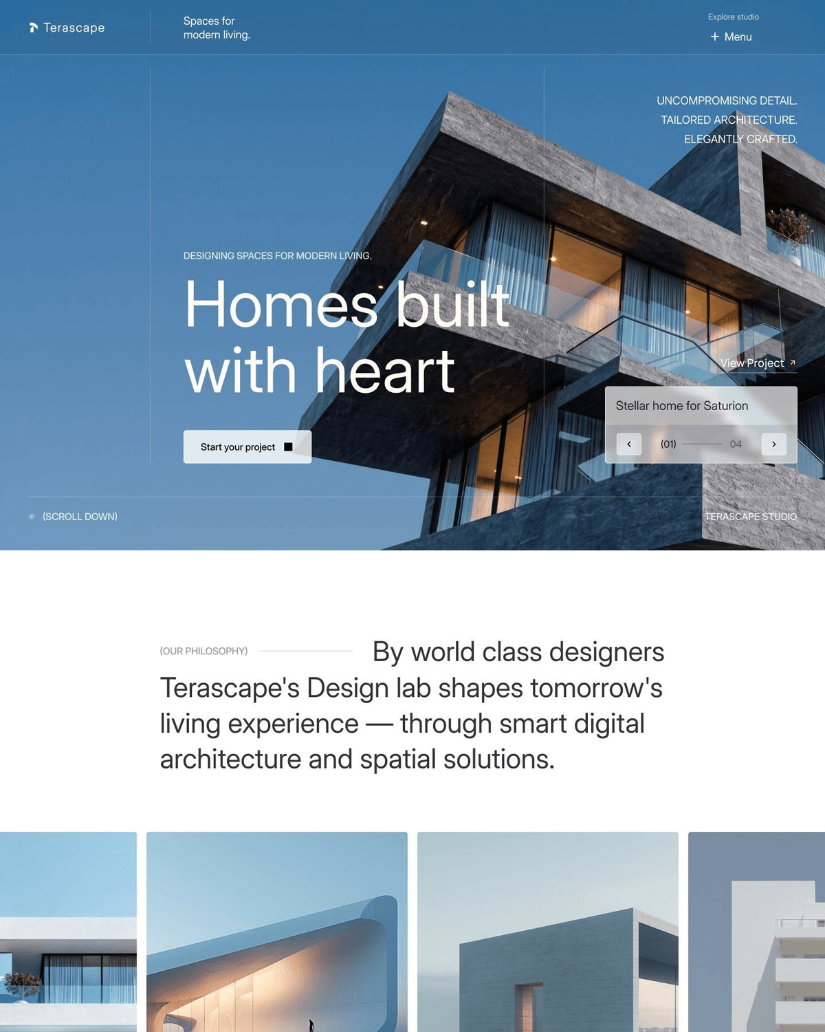 Terascape - Interior & Architecture Template screenshot