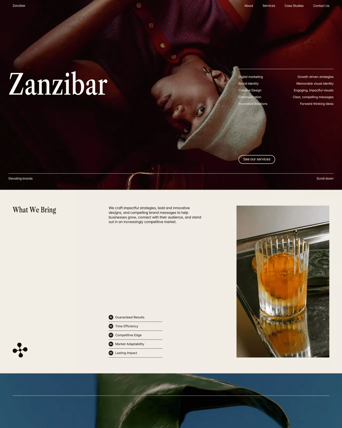 Zanzibar - Agancy and Portfolio Premium Framer Template screenshot