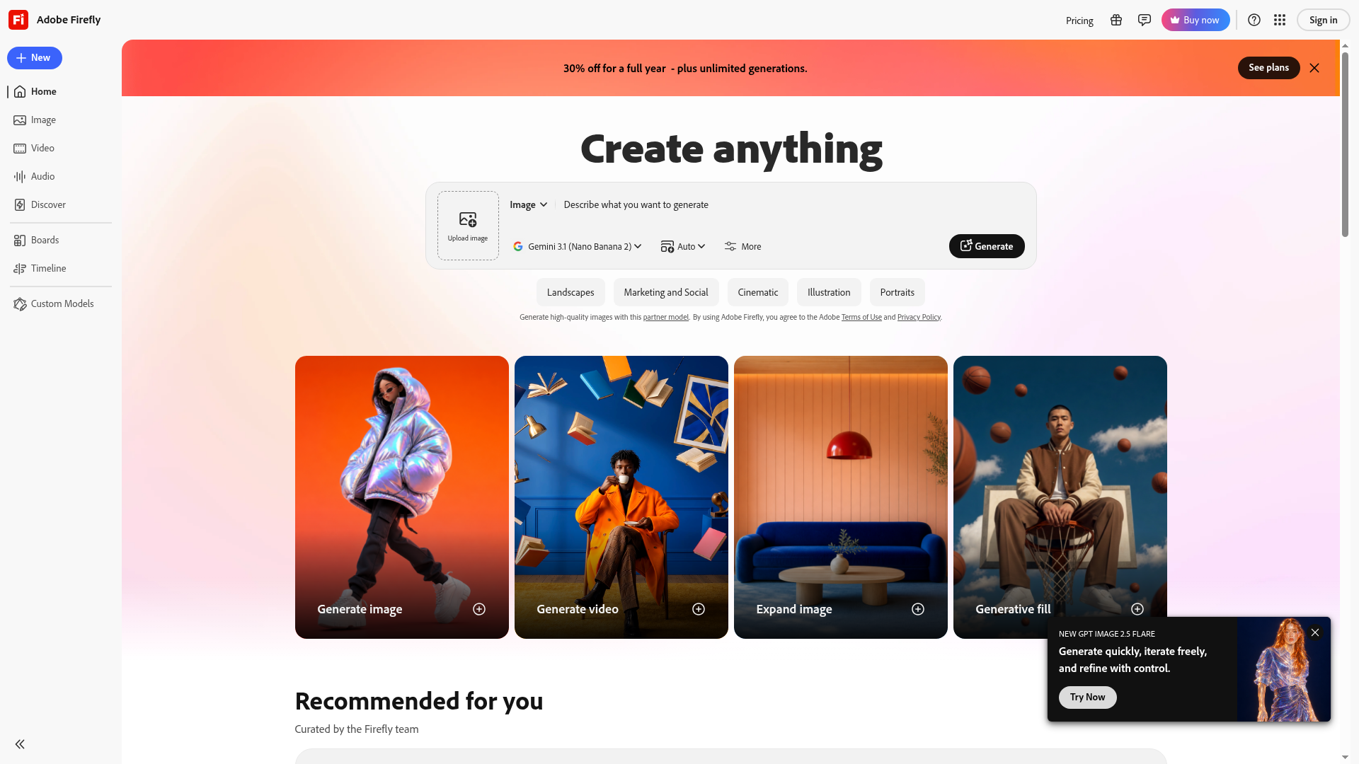 Adobe Firefly preview