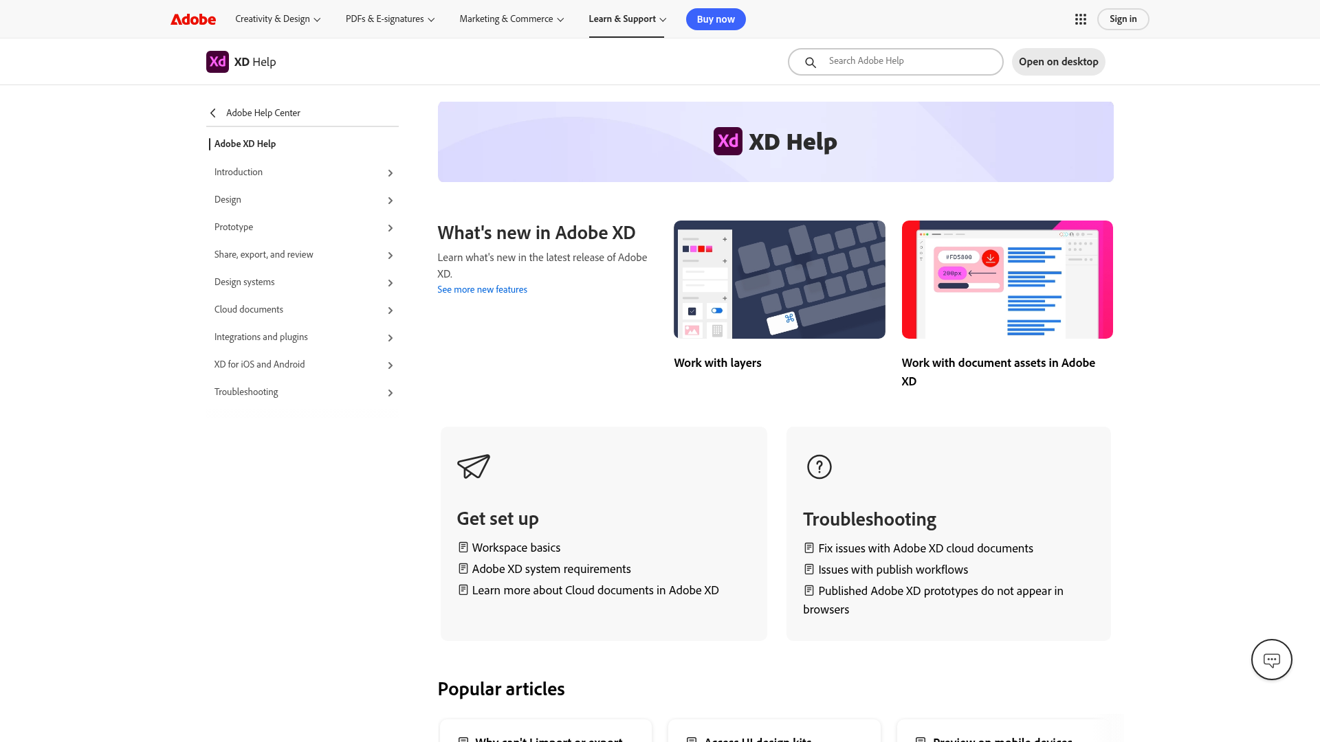 Adobe XD preview