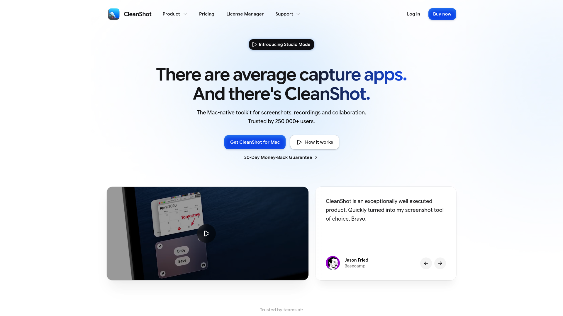 CleanShot X preview